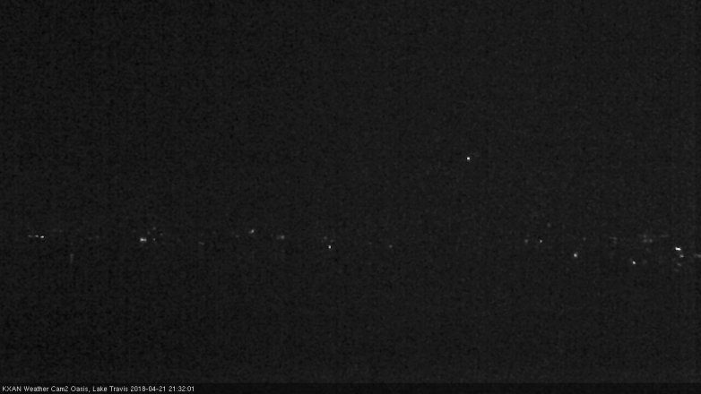 Lake Travis webcam, April 21, 2018 8:50 PM CT