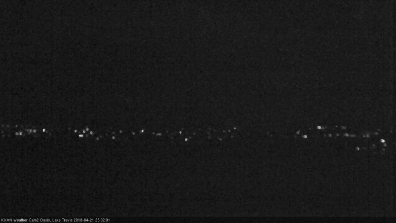 Lake Travis webcam, April 21, 2018 10:15 PM CT