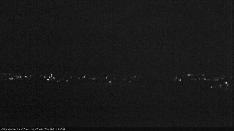 Lake Travis webcam, April 21, 2018 11:00 PM CT