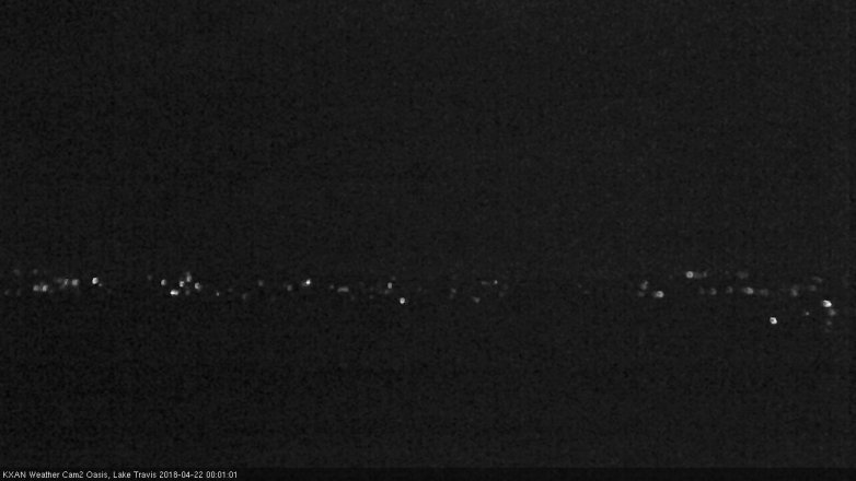 Lake Travis webcam, April 21, 2018 11:20 PM CT