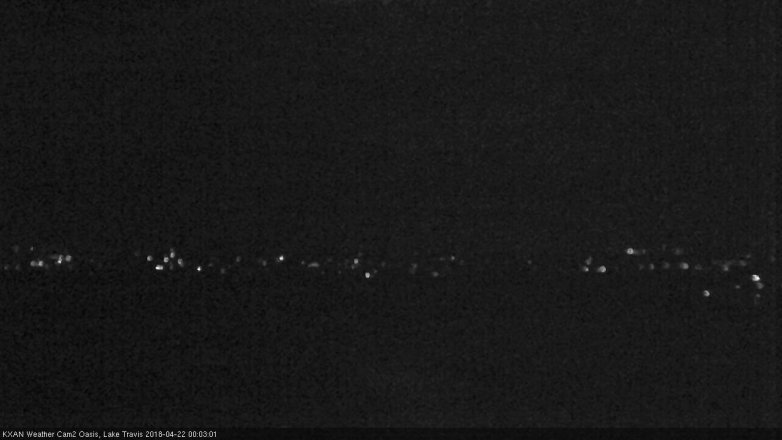 Lake Travis webcam, April 21, 2018 11:35 PM CT