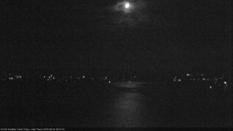 Lake Travis webcam, April 21, 2018 11:55 PM CT