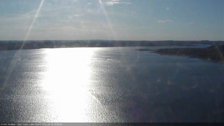 Lake Travis webcam, April 22, 2018 5:15 PM CT