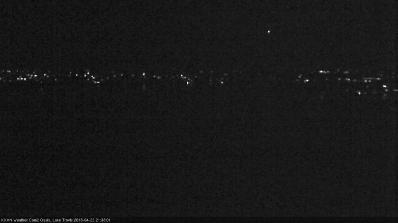Lake Travis webcam, April 22, 2018 8:40 PM CT