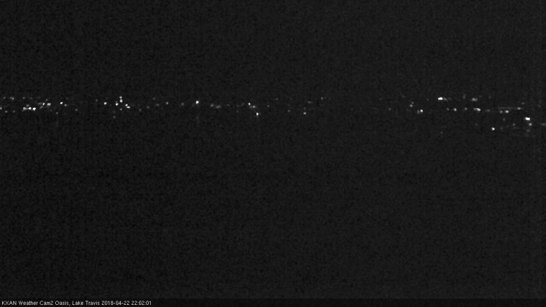 Lake Travis webcam, April 22, 2018 9:30 PM CT