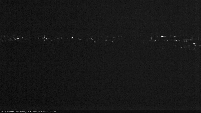 Lake Travis webcam, April 22, 2018 10:30 PM CT