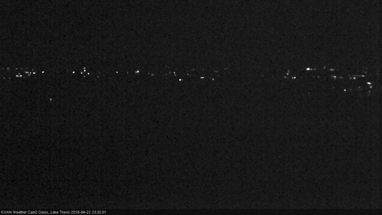 Lake Travis webcam, April 22, 2018 10:45 PM CT