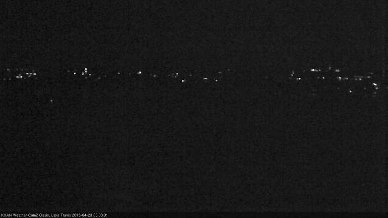 Lake Travis webcam, April 22, 2018 11:20 PM CT