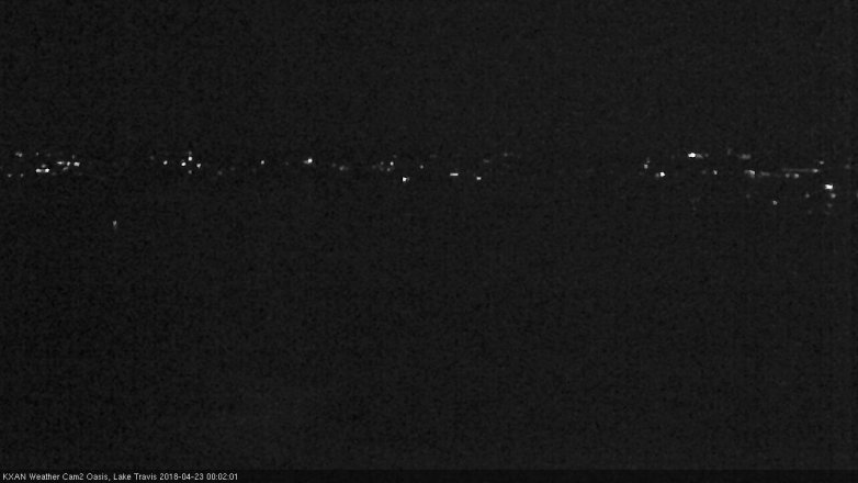 Lake Travis webcam, April 22, 2018 11:25 PM CT