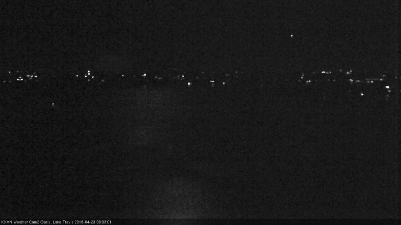 Lake Travis webcam, April 22, 2018 11:40 PM CT