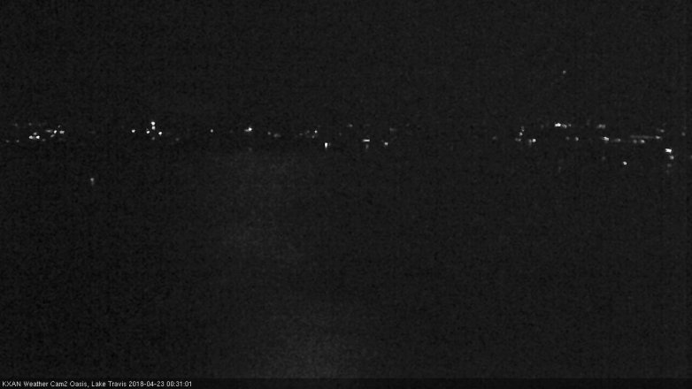 Lake Travis webcam, April 22, 2018 11:50 PM CT