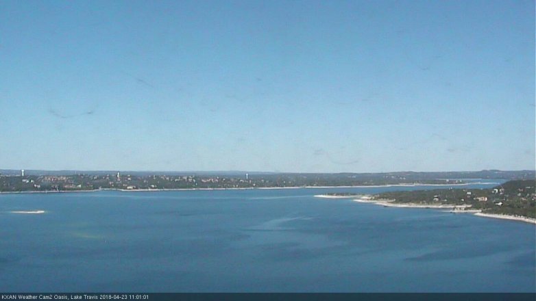 Lake Travis webcam, April 23, 2018 10:15 AM CT