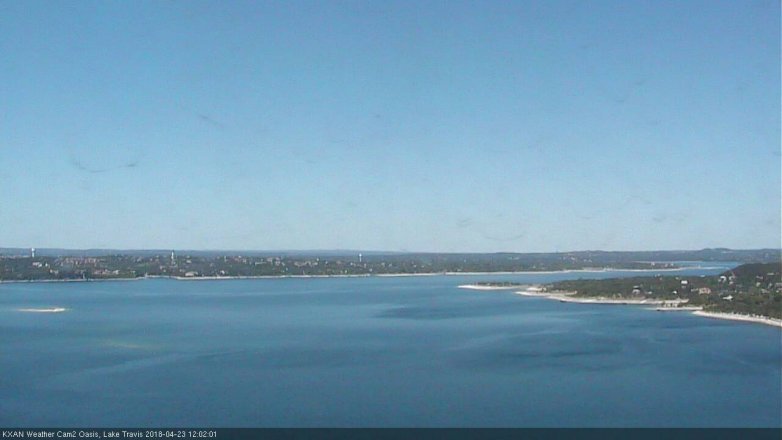 Lake Travis webcam, April 23, 2018 11:20 AM CT