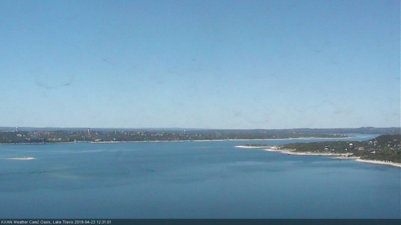 Lake Travis webcam, April 23, 2018 11:55 AM CT