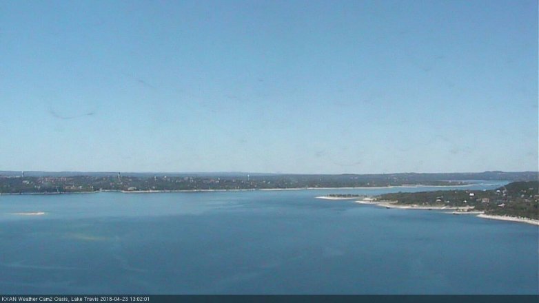 Lake Travis webcam, April 23, 2018 12:05 PM CT