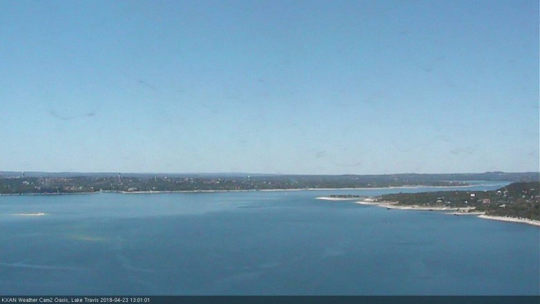 Lake Travis webcam, April 23, 2018 12:10 PM CT