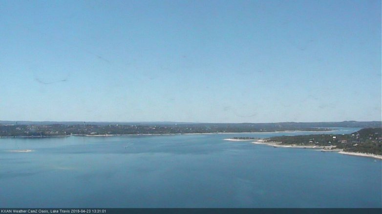 Lake Travis webcam, April 23, 2018 12:40 PM CT