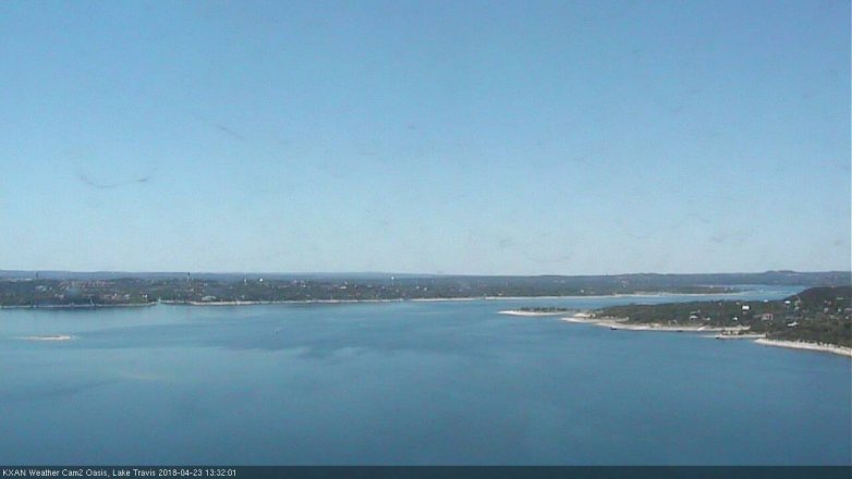 Lake Travis webcam, April 23, 2018 12:55 PM CT