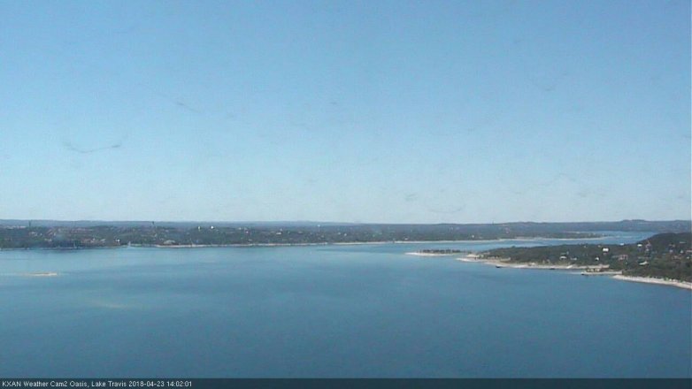 Lake Travis webcam, April 23, 2018 1:05 PM CT