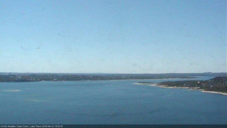 Lake Travis webcam, April 23, 2018 2:30 PM CT