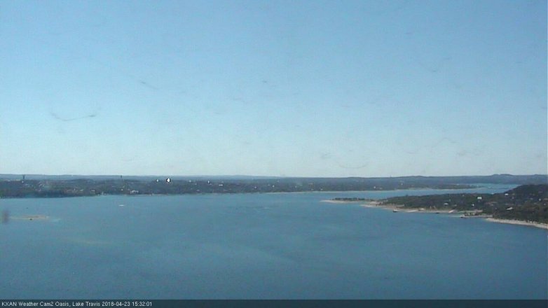 Lake Travis webcam, April 23, 2018 3:00 PM CT
