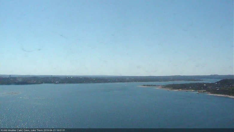 Lake Travis webcam, April 23, 2018 3:15 PM CT