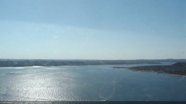 Lake Travis webcam, April 23, 2018 4:30 PM CT