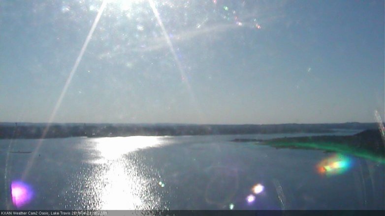 Lake Travis webcam, April 23, 2018 5:25 PM CT
