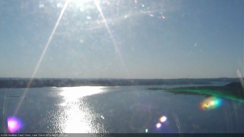 Lake Travis webcam, April 23, 2018 5:35 PM CT