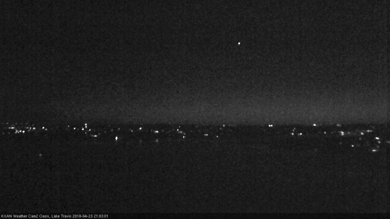 Lake Travis webcam, April 23, 2018 8:10 PM CT