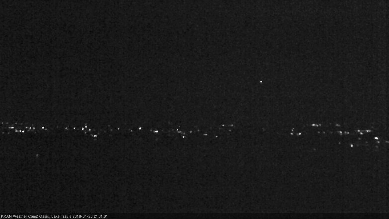 Lake Travis webcam, April 23, 2018 8:35 PM CT