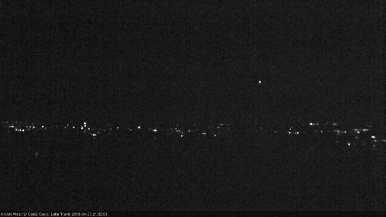 Lake Travis webcam, April 23, 2018 8:55 PM CT