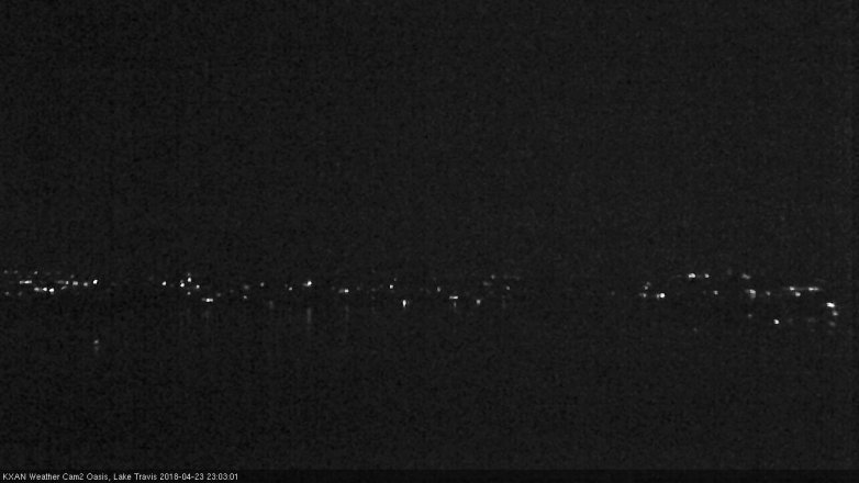 Lake Travis webcam, April 23, 2018 10:30 PM CT