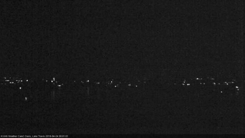 Lake Travis webcam, April 23, 2018 11:05 PM CT