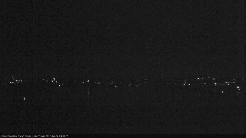 Lake Travis webcam, April 23, 2018 11:35 PM CT