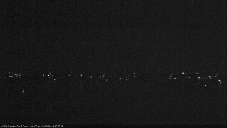 Lake Travis webcam, April 23, 2018 11:50 PM CT