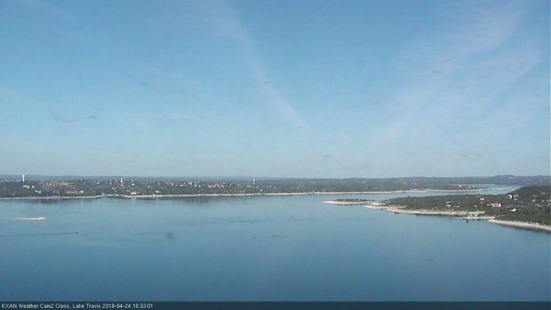 Lake Travis webcam, April 24, 2018 10:05 AM CT