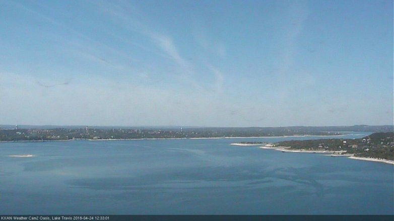 Lake Travis webcam, April 24, 2018 11:40 AM CT