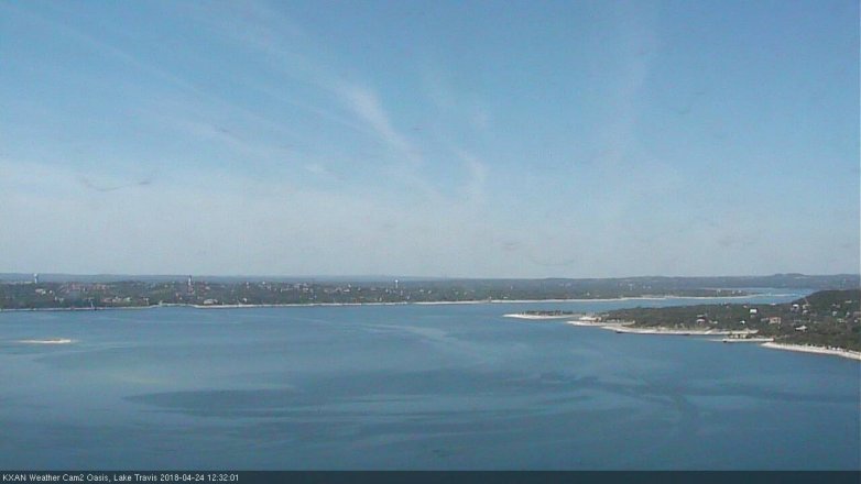 Lake Travis webcam, April 24, 2018 11:55 AM CT