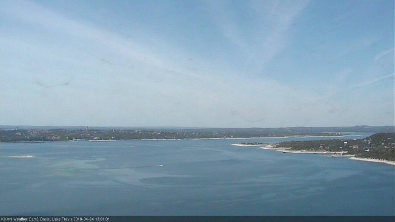 Lake Travis webcam, April 24, 2018 12:20 PM CT
