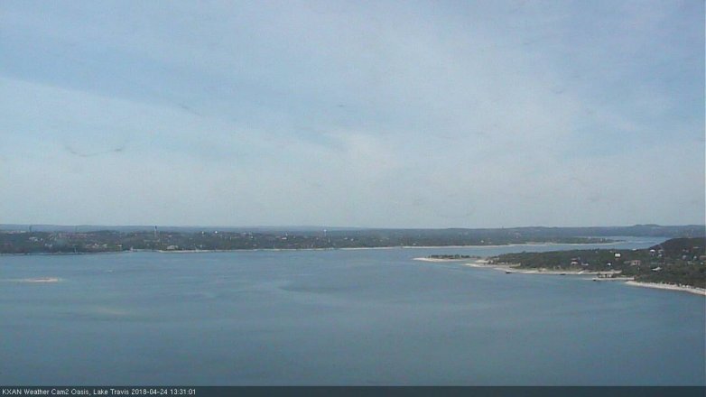 Lake Travis webcam, April 24, 2018 12:50 PM CT