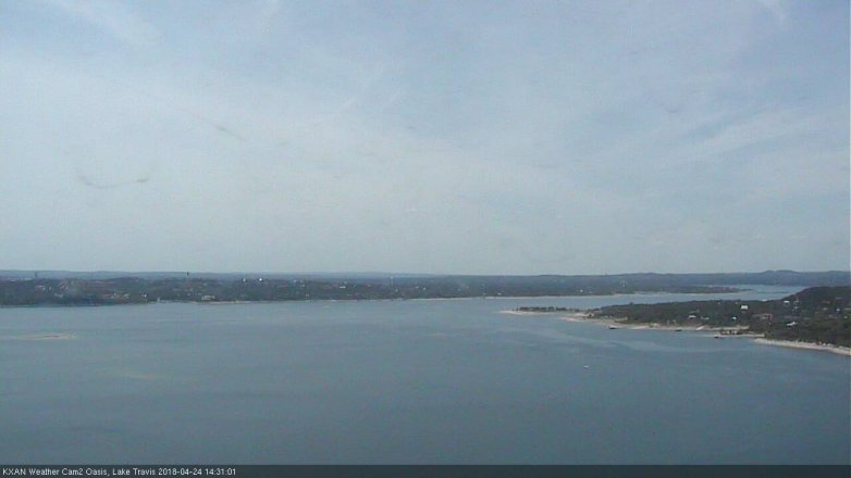 Lake Travis webcam, April 24, 2018 2:00 PM CT