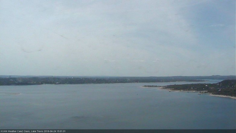 Lake Travis webcam, April 24, 2018 2:25 PM CT