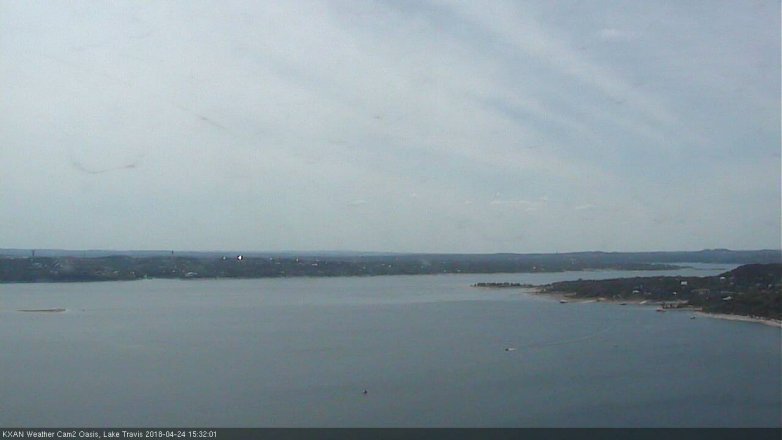 Lake Travis webcam, April 24, 2018 2:50 PM CT