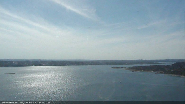 Lake Travis webcam, April 24, 2018 4:30 PM CT