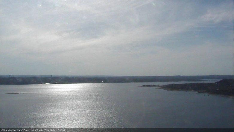Lake Travis webcam, April 24, 2018 4:35 PM CT