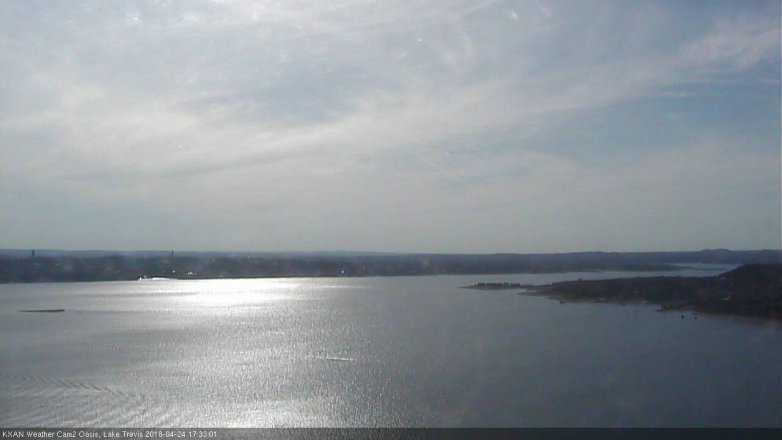 Lake Travis webcam, April 24, 2018 4:50 PM CT