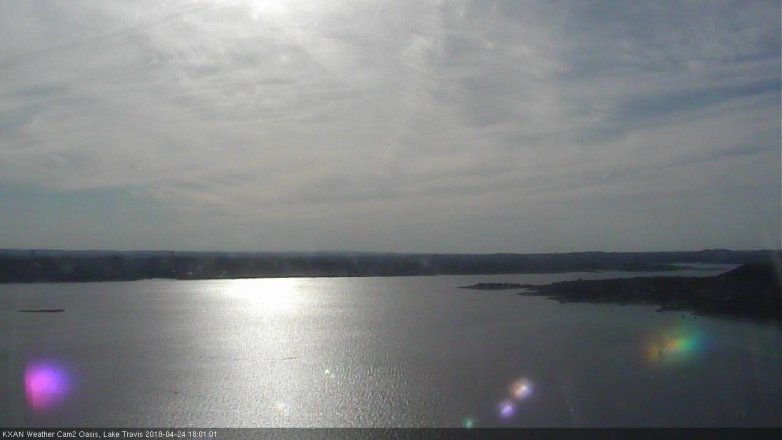 Lake Travis webcam, April 24, 2018 5:15 PM CT