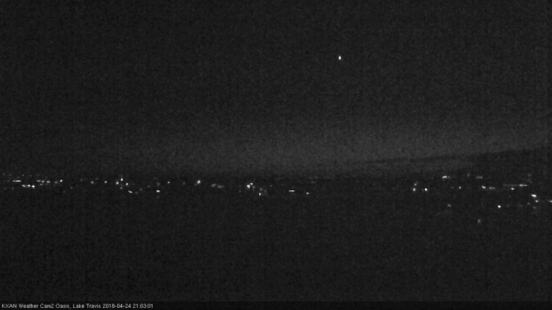 Lake Travis webcam, April 24, 2018 8:10 PM CT