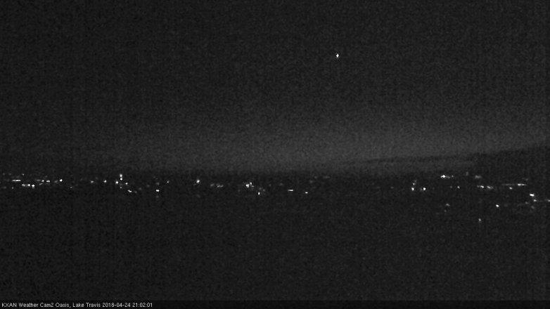 Lake Travis webcam, April 24, 2018 8:20 PM CT